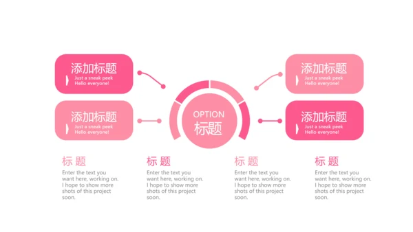 粉色手绘美容心理学动态PPT模板