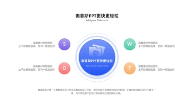 简约风内容分析并列关系4项PPT