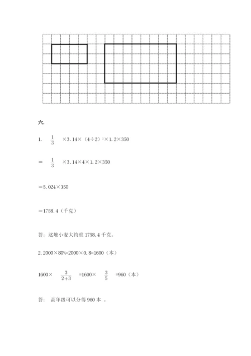 苏教版数学六年级下册试题期末模拟检测卷精品【典优】.docx