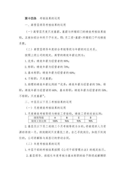 制造企业绩效考核办法.docx