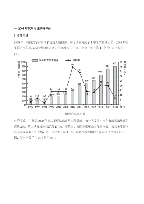 2008～中国汽车市场分析与预测.docx