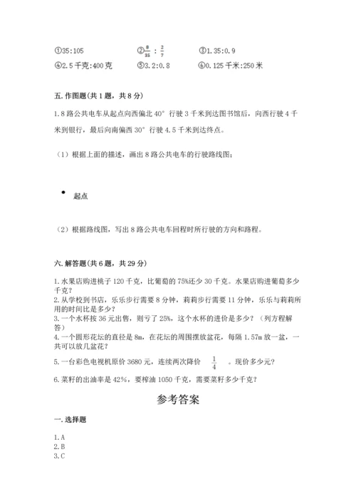 小学数学六年级上册期末试卷精品【突破训练】.docx
