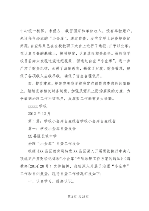 学校小金库自查报告[定稿].docx