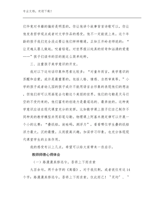 2024教师师德心得体会范文19篇.docx