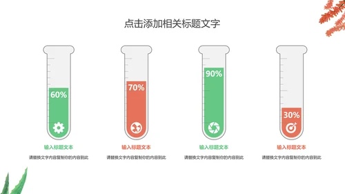多肉植物清新述职报告动态PPT模板