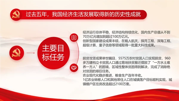 红色党建党支部工作总结汇报计划PPT党课