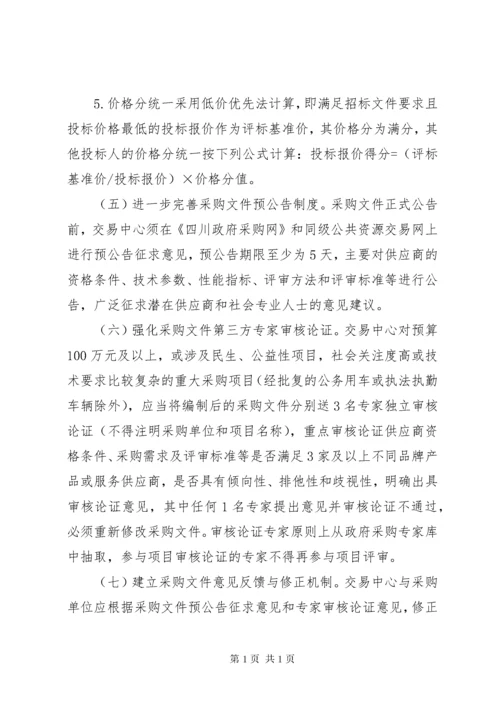 政府采购监督管理工作意见.docx