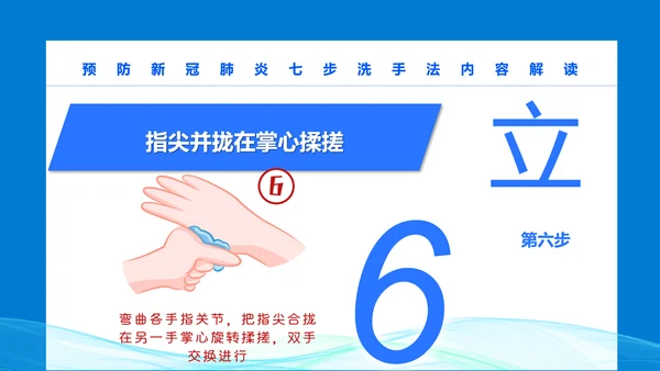 七步洗手法PPT课件模版