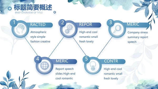 蓝色手绘小清新述职报告汇报计划PPT