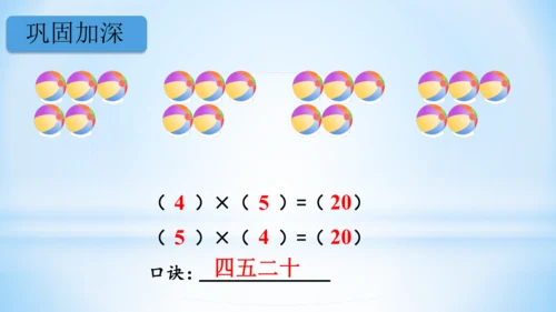 4.表内乘法（一）（5的乘法口诀）-二年级上册数学人教版课件(共21张PPT)