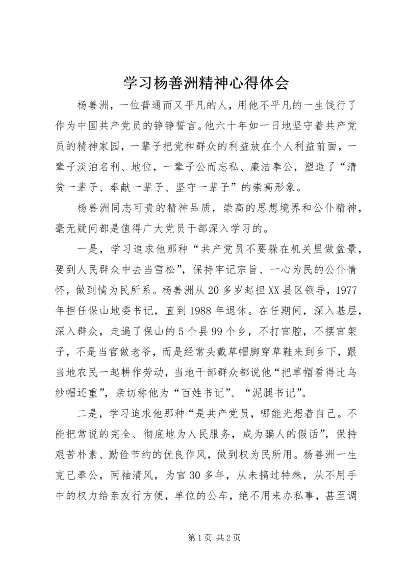 学习杨善洲精神心得体会 (7).docx