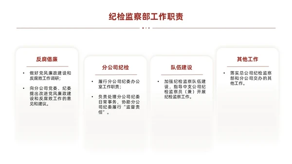 红色简约线条商务基层纪检业务培训PPT模板员工培训