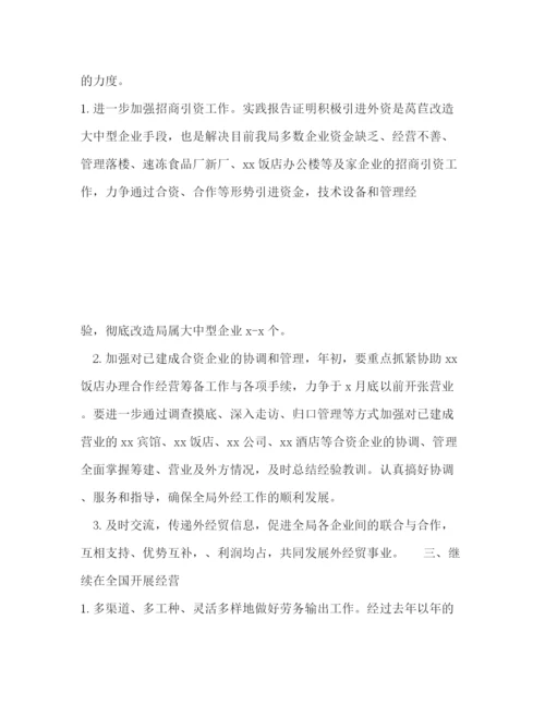 精编之外贸公司经贸个人工作计划范文.docx