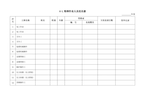 宁波市四级企业安全生产台账.docx