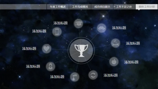 动感星球宇宙星空片头科技公司通用PPT模板