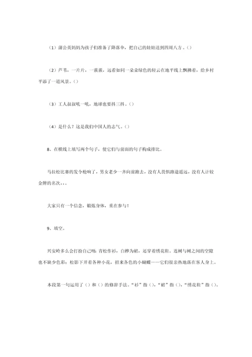 2023年小升初语文修辞重点汇总.docx