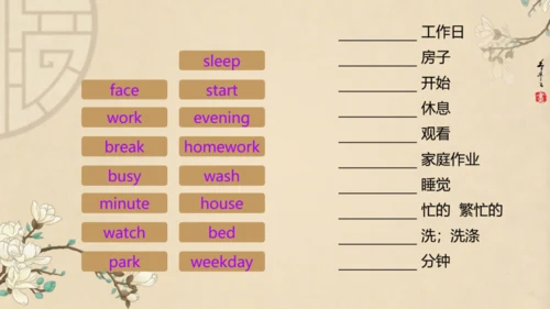 Module 5 My school day 本模块综合复习课件