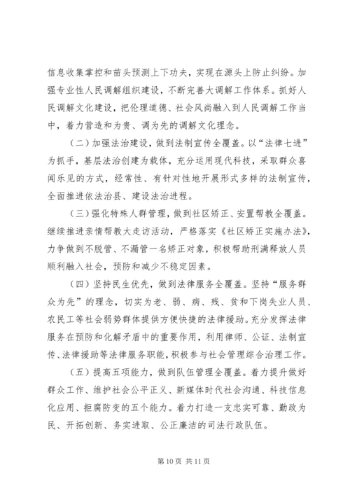 司法局履职工作报告 (2).docx