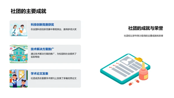 社团科技创新报告PPT模板