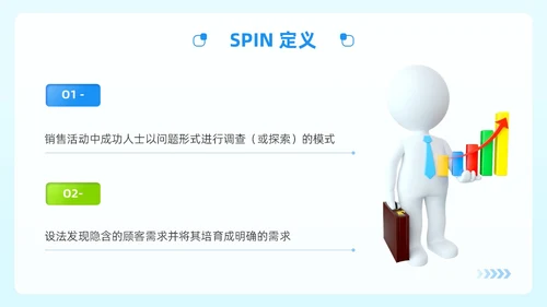 蓝绿色简约风顾问式销售策略与技巧企业公司员工培训PPT