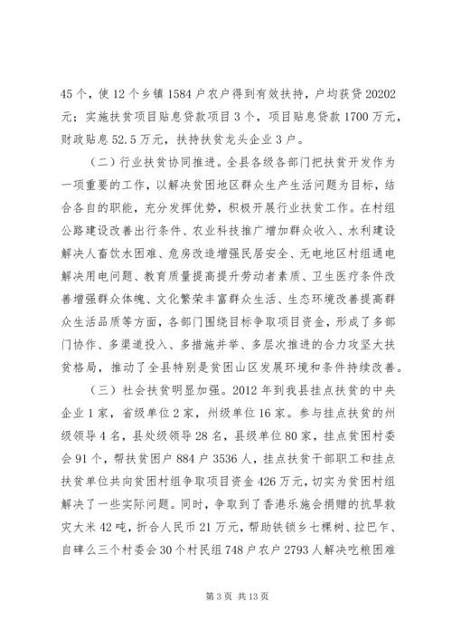 人民政府扶贫开发办公室工作汇报.docx