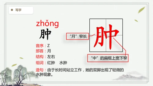 【2025春季学期教材】语文六下2.腊八粥 生字识记课件