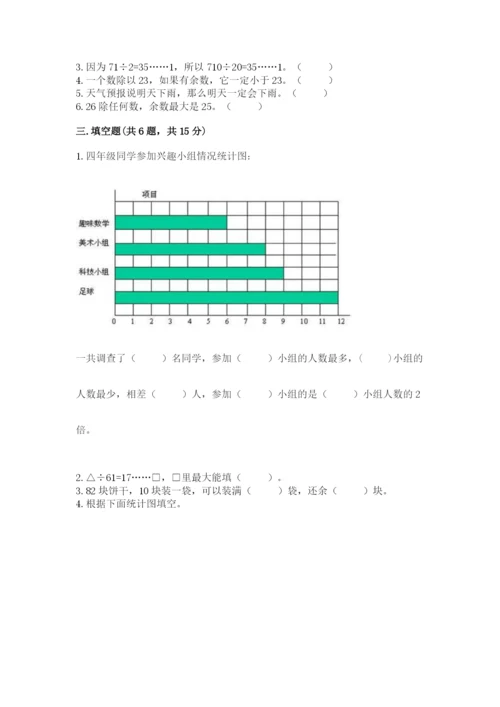 苏教版数学四年级上册期末卷附完整答案【网校专用】.docx