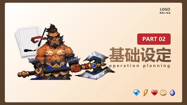 卡通风格三国杀游戏策划案通用PPT模板