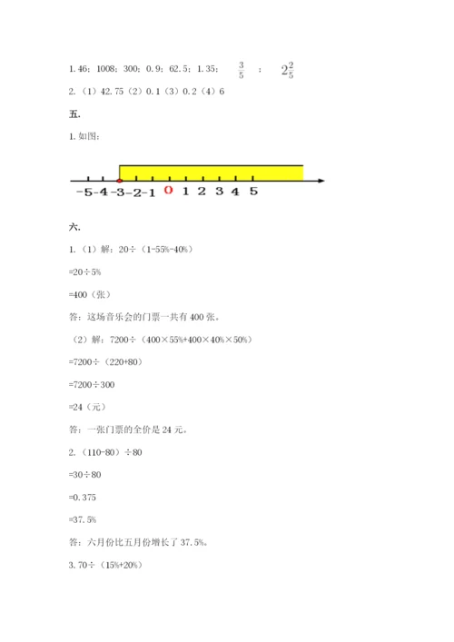 浙教版数学小升初模拟试卷附答案【基础题】.docx