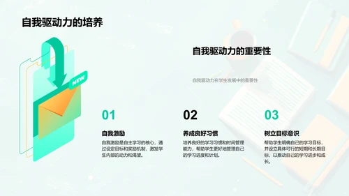 自学与项目学习报告PPT模板