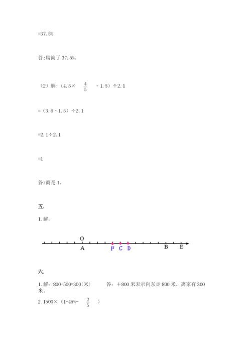 人教版数学小升初模拟试卷附参考答案（实用）.docx