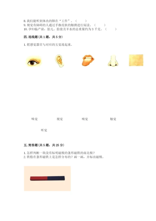 教科版小学科学二年级下册 期末测试卷含答案【考试直接用】.docx