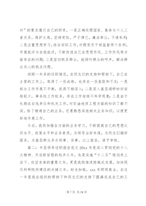 中层领导述职报告范文.docx