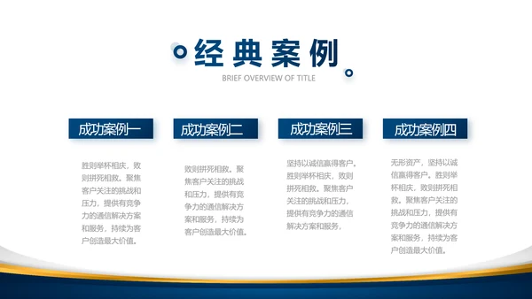 蓝色公司简介企业宣传工作总结PPT