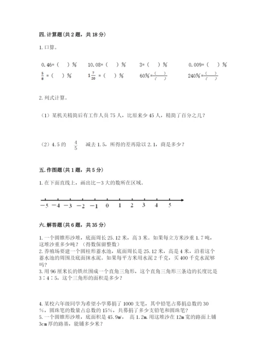 小学六年级下册数学期末卷附答案（综合卷）.docx