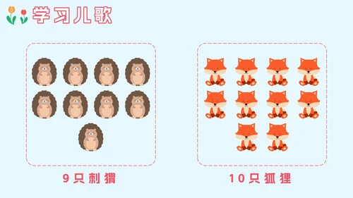 人教版一年级上册第一课数一数PPT模板