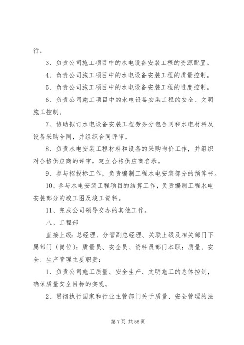 公司组织机构及职能.docx