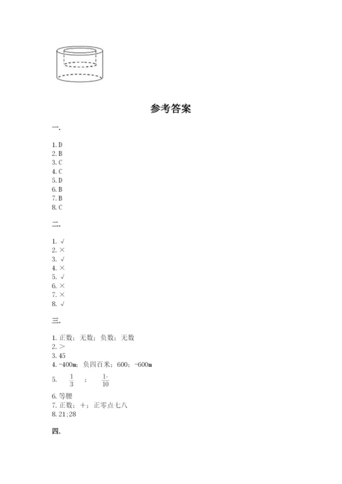 北京版数学小升初模拟试卷附完整答案（精选题）.docx