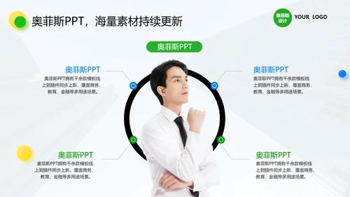 绿色商务风竞赛路演PPT