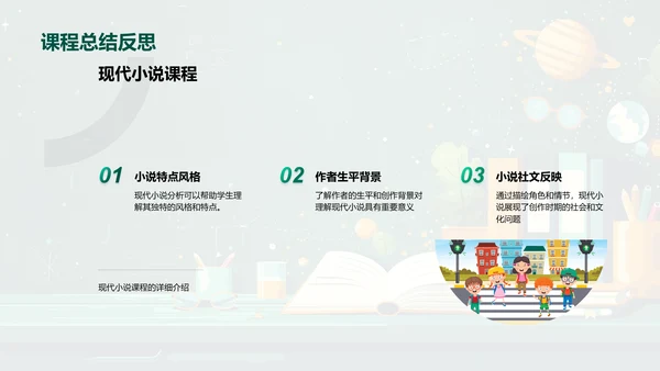 现代小说解读PPT模板