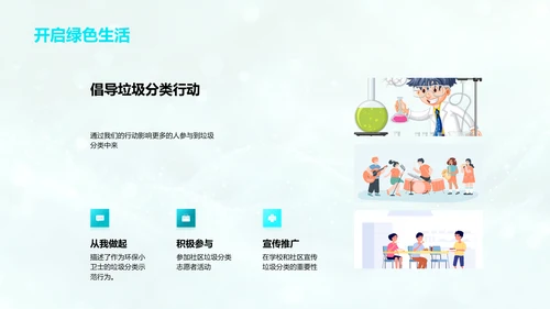 垃圾分类教育讲座PPT模板