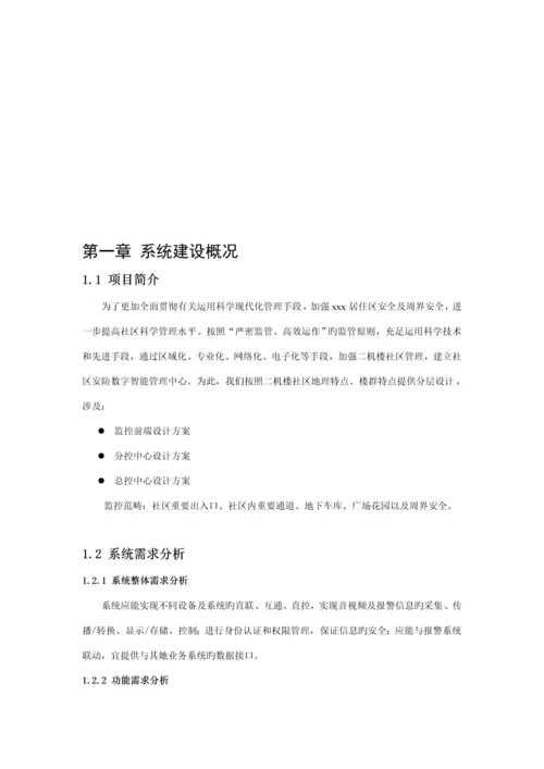 海康小区监控设计专题方案.docx