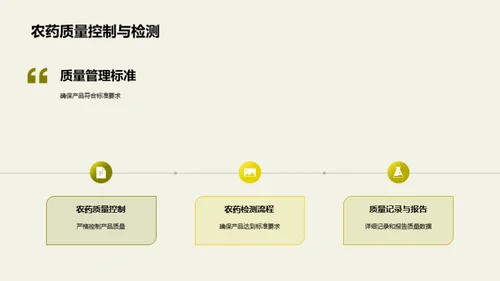 农药质控新篇章