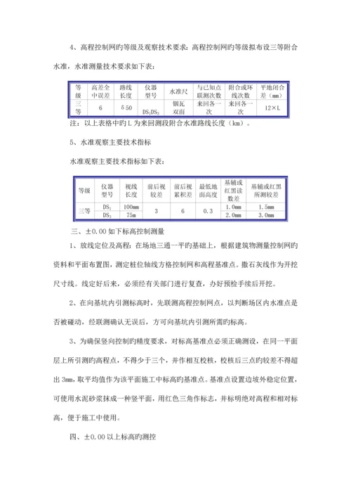 测量放线施工方案与技术措施.docx