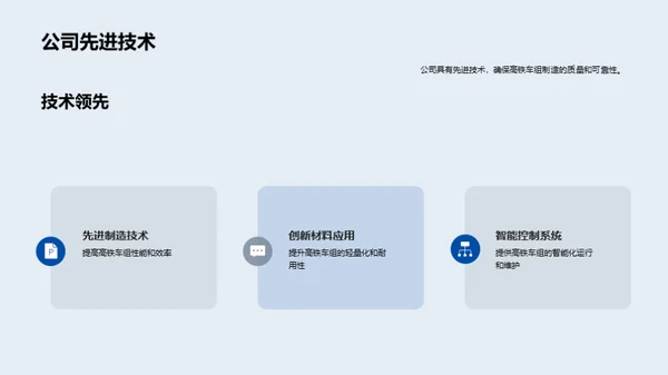 掌握高铁制造新潮流