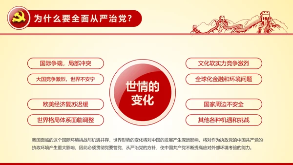 全面从严治党永远在路上党员党课培训PPT