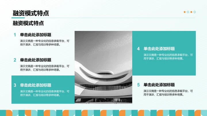 主流地产融资模式PPT模板