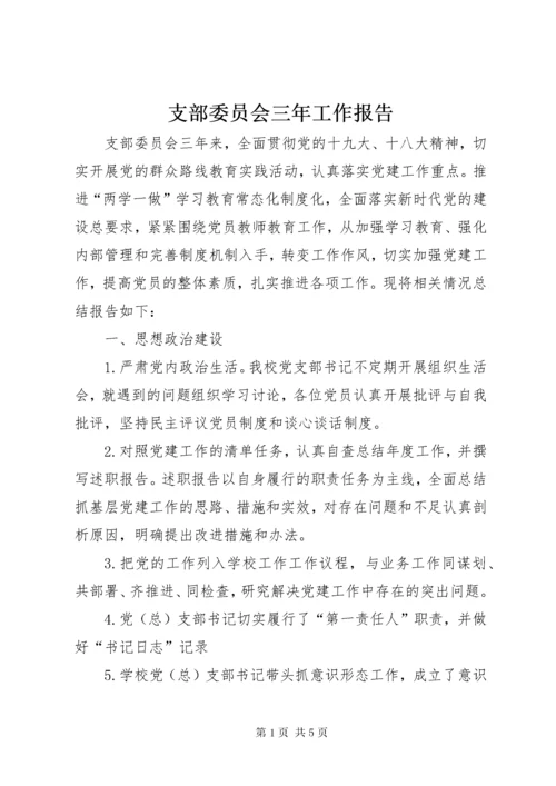 支部委员会三年工作报告.docx