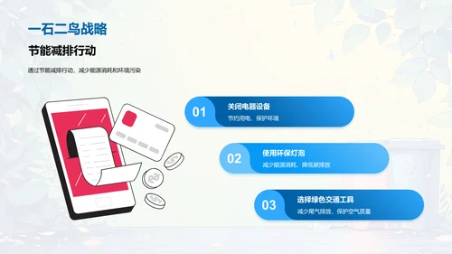 环保生活实践PPT模板