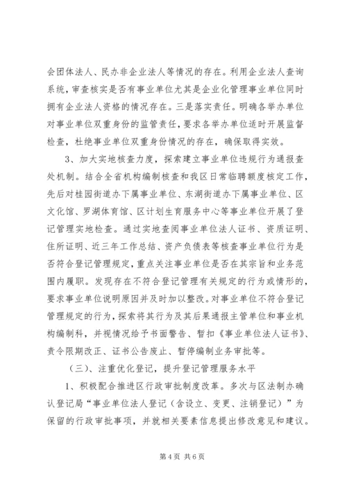 事业单位登记管理局工作总结.docx